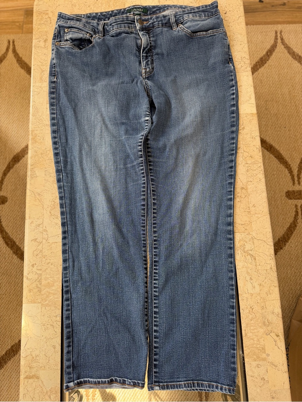 Ralph Lauren Wide Leg Blue Denim Jeans